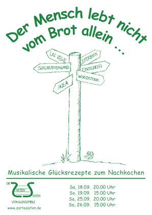 Der Mensch lebt nicht vom Brot allein ...